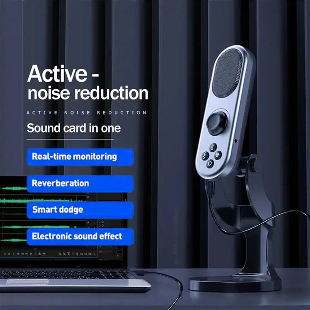 JMARY MC-PW7 Noise Canceling USB Recording Studio Desktop Cardioid Microphone - 6