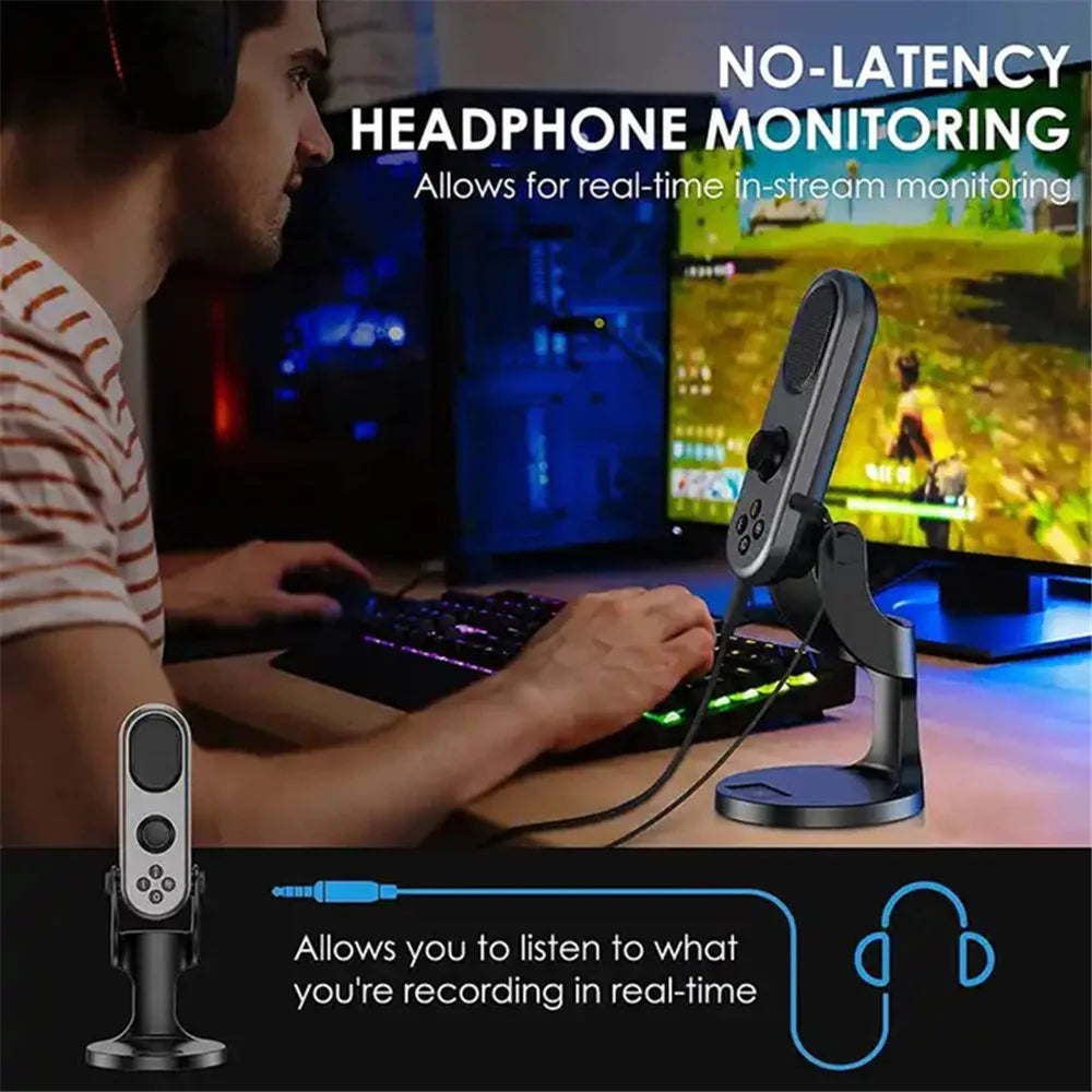 JMARY MC-PW7 Noise Canceling USB Recording Studio Desktop Cardioid Microphone - 7