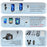 AP031 2 Wireless Lavalier Microphones with 1 Receiver for iPhone, Type-C Cell Phone, Camera - 5