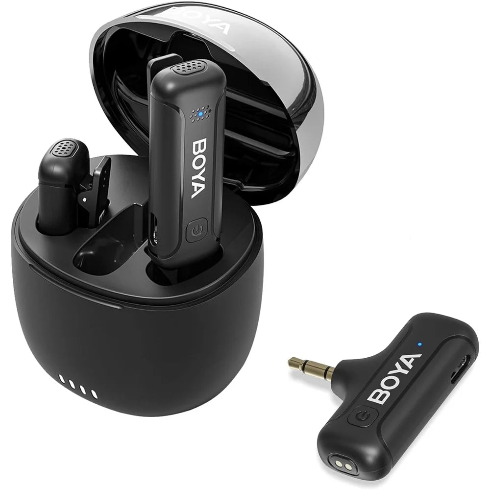 BOYA BY-WM3T-M2 Noise Reduction 2.4G Wireless Dual Channel Microphone  Transmitter + Receiver - 1
