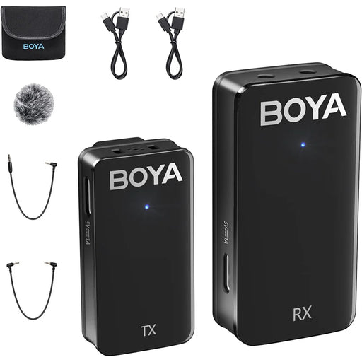 BOYA WMic5-M1 1 Transmitter + 1 Receiver, 2.4G Wireless Microphone Lapel Clip Mic for Camera Laptop - 1