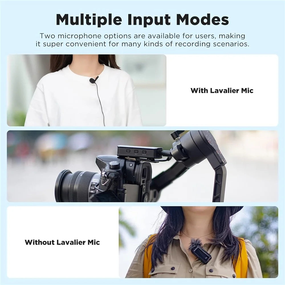 BOYA BY-XM6-S1 1 Transmitter + 1 Receiver, Wireless Microphone Lapel Clip Mic for Phone Camera Laptop - 7