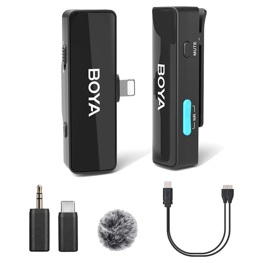 BOYA BOYALINK A1 Wireless Microphone Phone Camera Vlogging Lapel Clip Mic, 1 Transmitter + 1 Receiver - 1