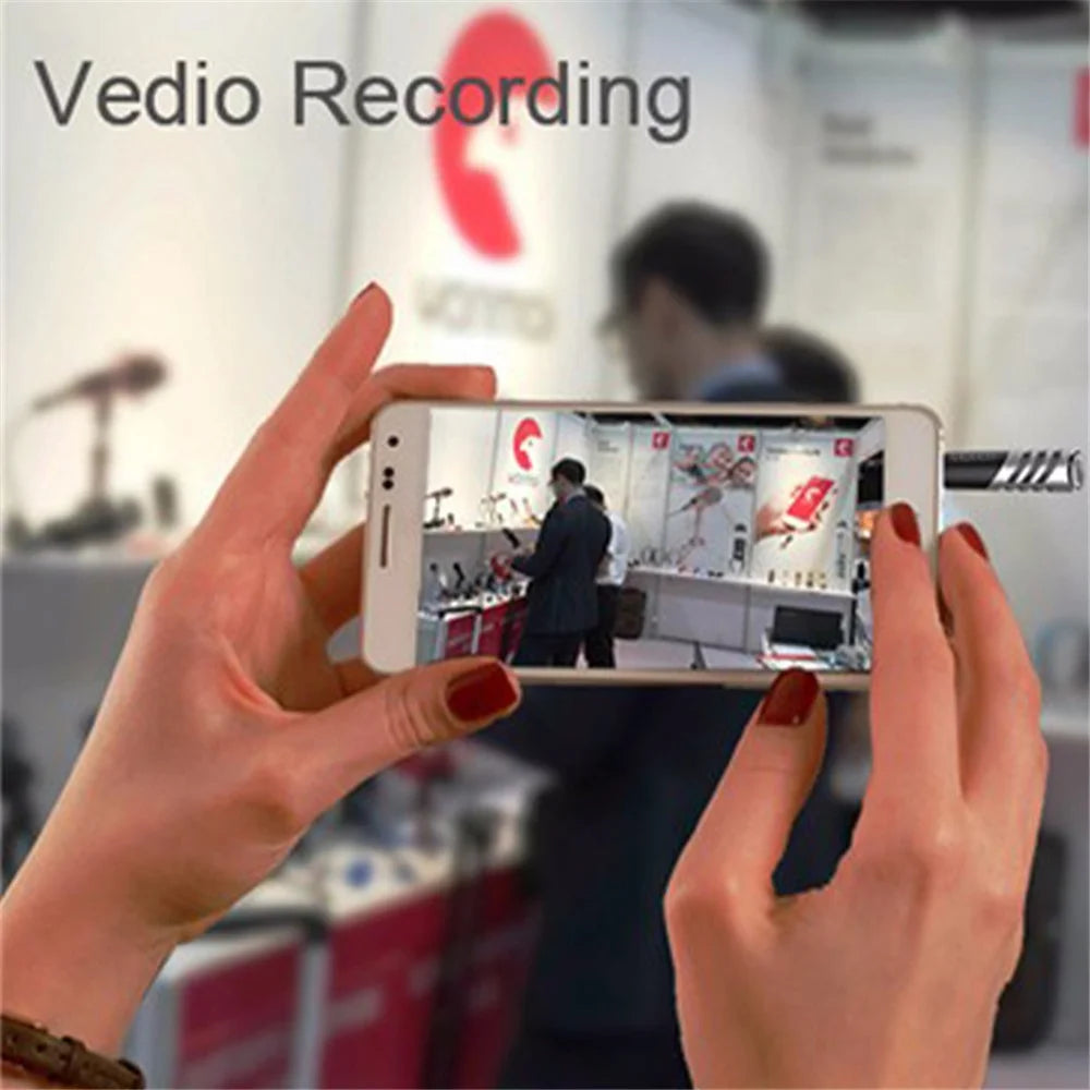YANMAI R2 Rotatable Mini Microphone Video Recording 4-Pole 3.5mm Mobile Phone Mic - Rose Gold - 5