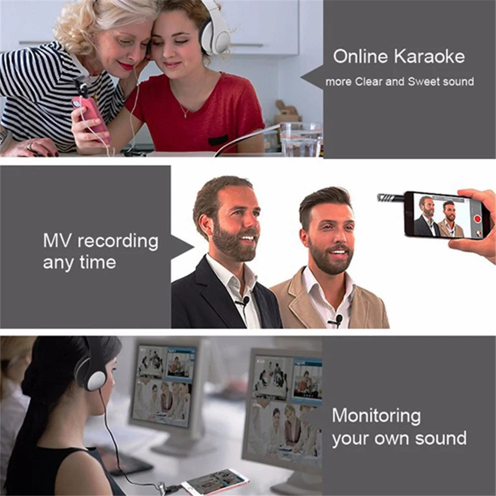 YANMAI R2 Rotatable Mini Microphone Video Recording 4-Pole 3.5mm Mobile Phone Mic - Rose Gold - 6
