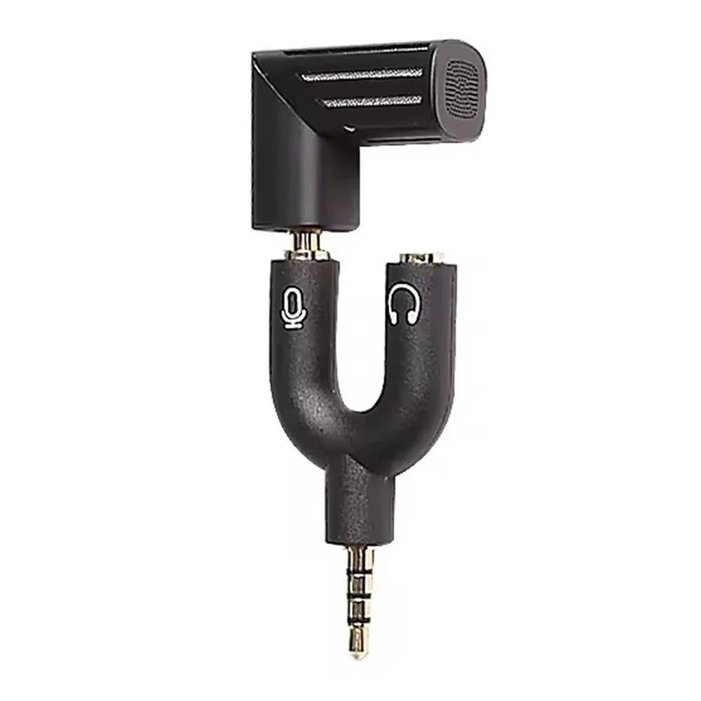 YANMAI R2 Rotatable Mini Microphone Video Recording 4-Pole 3.5mm Mobile Phone Mic - Rose Gold - 7
