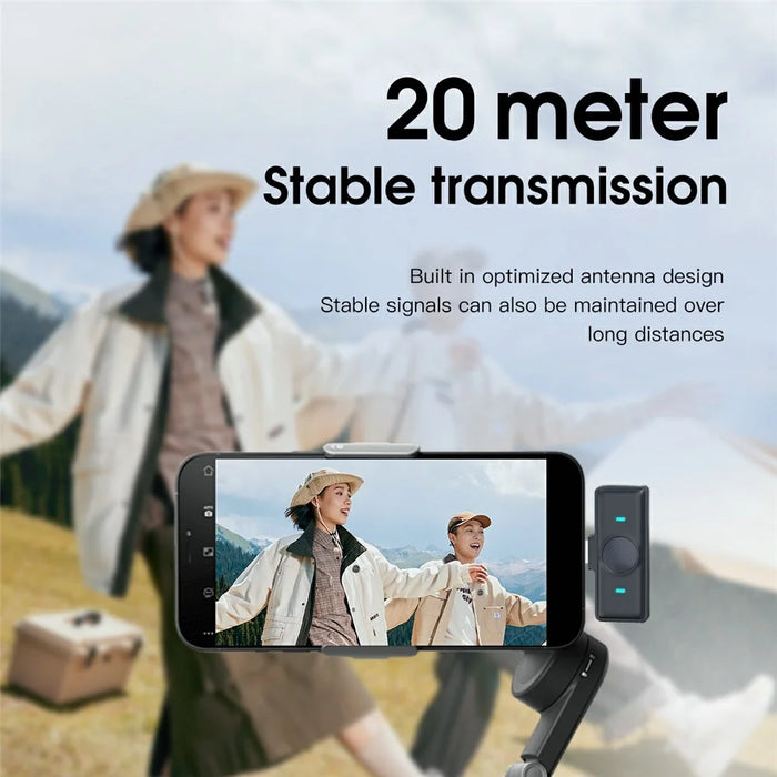 SX21 Type-C 2.4G Wireless Smart Clip-On Microphone (1 Receiver+2 Microphones+1 Charging Bin) - 6