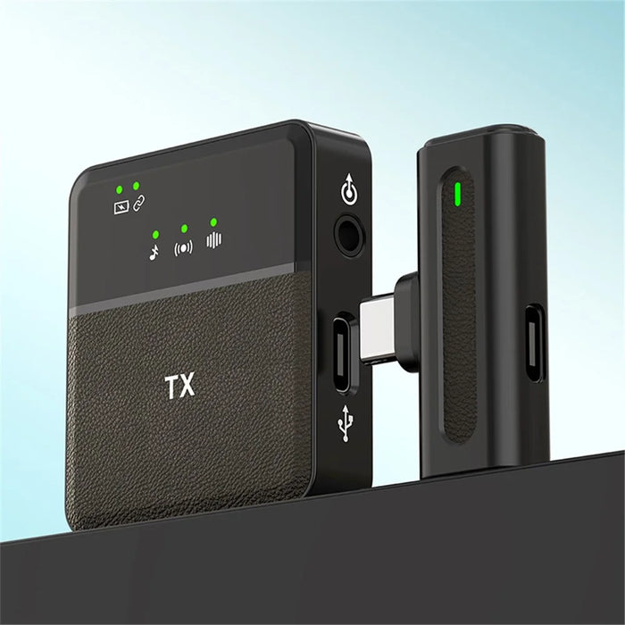 SX8 Live Broadcast Noise Reduction 2 Wireless Lavalier Microphone with Type-C Receiver - 5