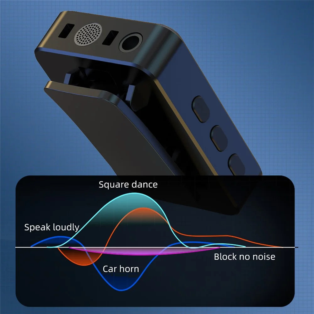 SX12 Wireless Lavalier Clip-On Microphone (1 Receiver+2 Microphones+1 Charging Bin) - 7