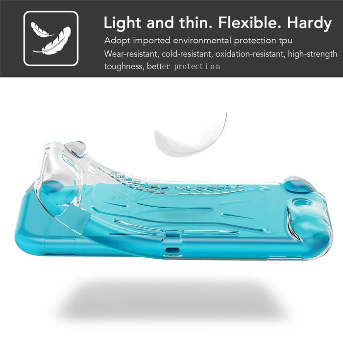 Clear Shockproof Soft TPU Phone Protection Case for Nintendo Switch Lite Console - 2
