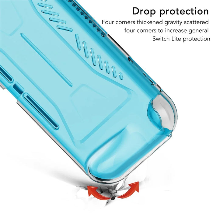 Clear Shockproof Soft TPU Phone Protection Case for Nintendo Switch Lite Console - 5