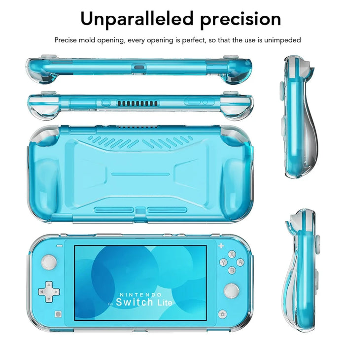 Clear Shockproof Soft TPU Phone Protection Case for Nintendo Switch Lite Console - 6