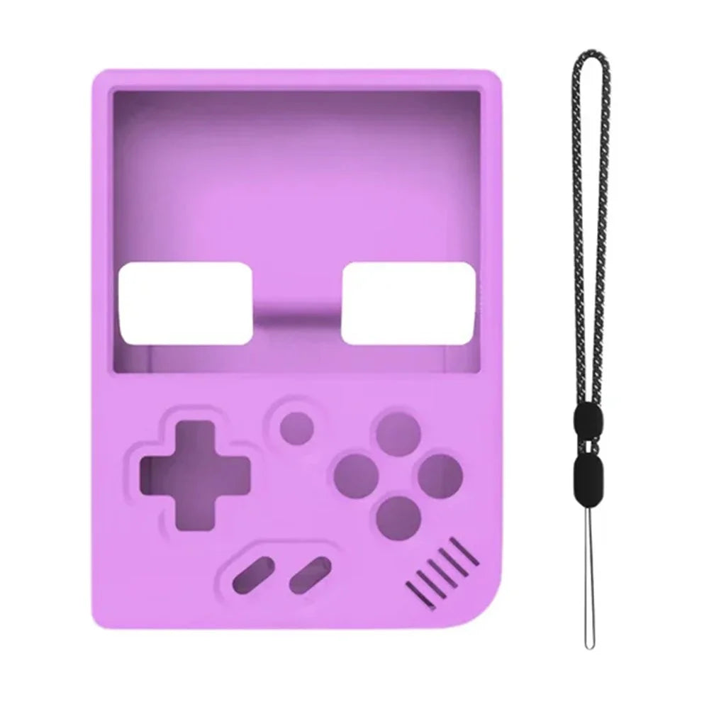 Silicone Case for Miyoo Mini Plus Game Console Protective Sleeve Game Accessories - Purple - 1