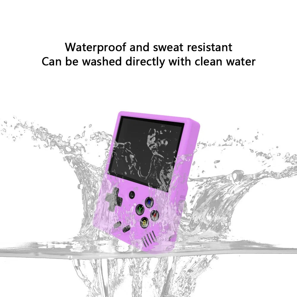 Silicone Case for Miyoo Mini Plus Game Console Protective Sleeve Game Accessories - Purple - 2