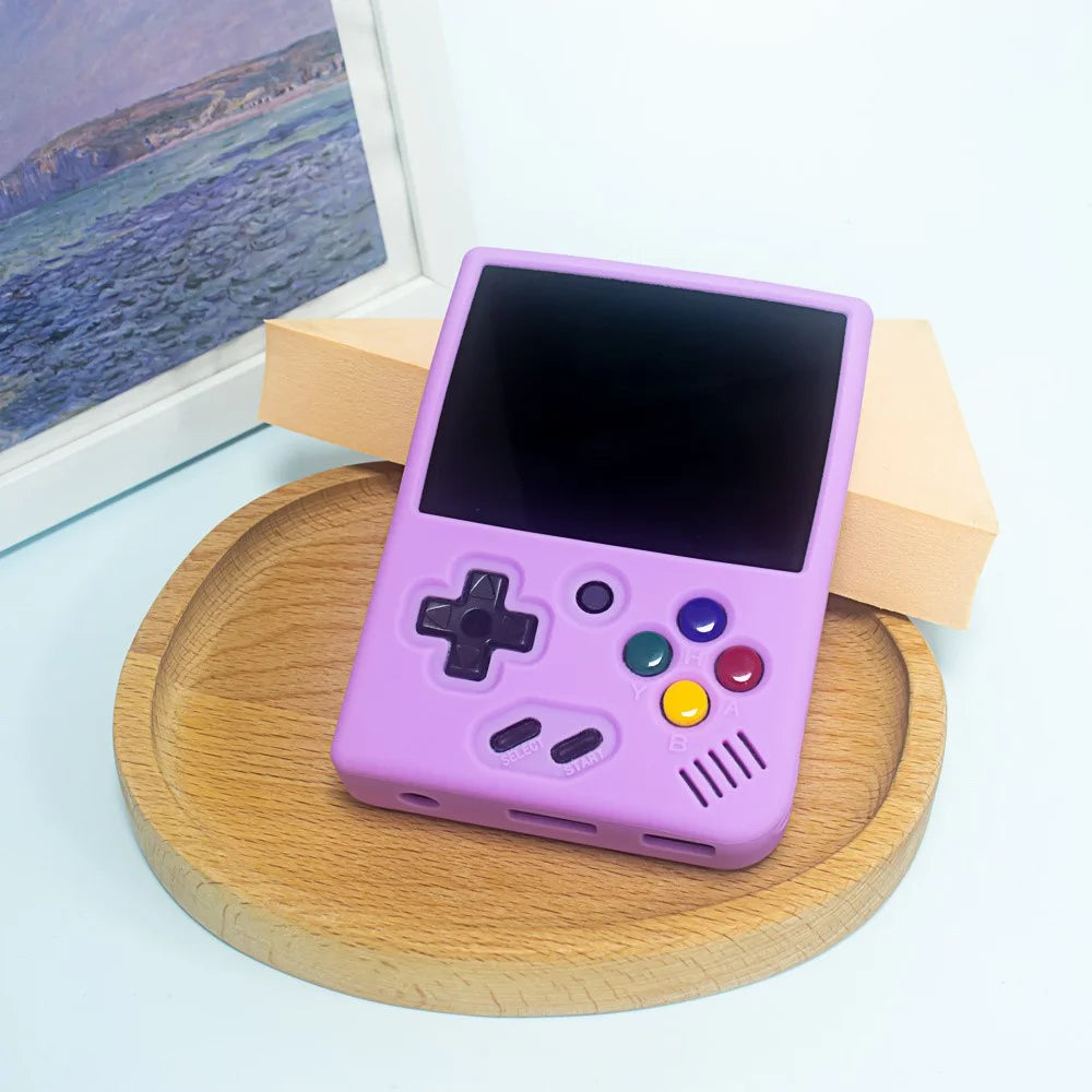 Silicone Case for Miyoo Mini Plus Game Console Protective Sleeve Game Accessories - Purple - 4