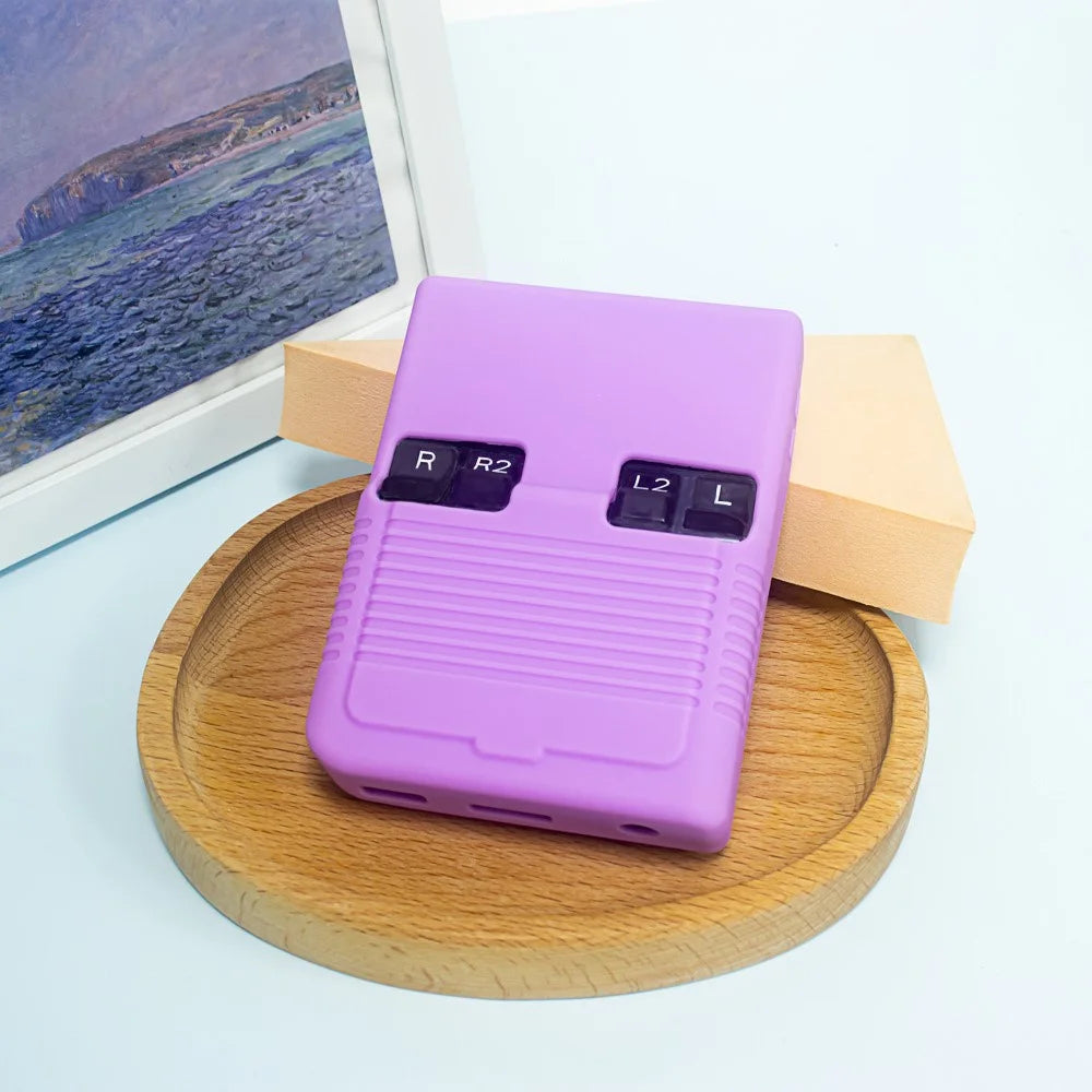Silicone Case for Miyoo Mini Plus Game Console Protective Sleeve Game Accessories - Purple - 5