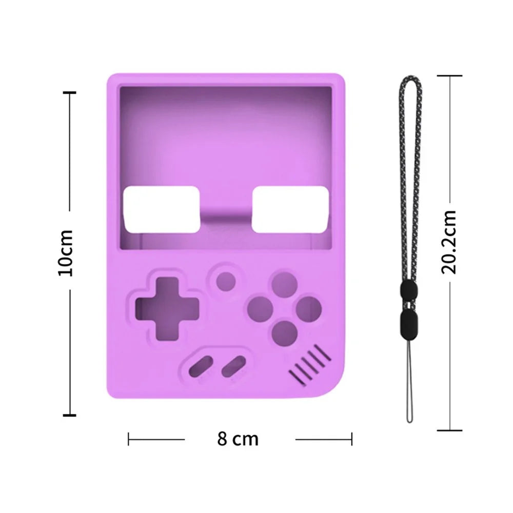 Silicone Case for Miyoo Mini Plus Game Console Protective Sleeve Game Accessories - Purple - 6