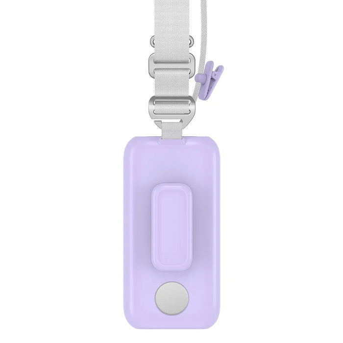 CP16 For Apple Vision Pro Battery Protective Cover Power Bank Case with Back Clip and Crossbody Strap - Purple - 2
