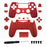 DATA FROG JDM-040 For Sony PS4 Slim Game Console Plastic Protective Shell Button Cover Set - Red - 1