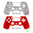 DATA FROG JDM-040 For Sony PS4 Slim Game Console Plastic Protective Shell Button Cover Set - Red - 2