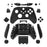 DATA FROG For Xbox Series X / S Protection Case Wireless Game Controller Cover Button Cap Sleeve - Black - 1