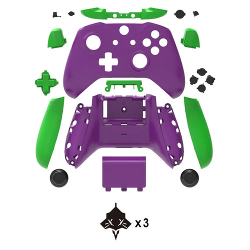 DATA FROG For Xbox One S Game Controller ABS Shell Stylish Replacement Gamepad Case - Style B - 1