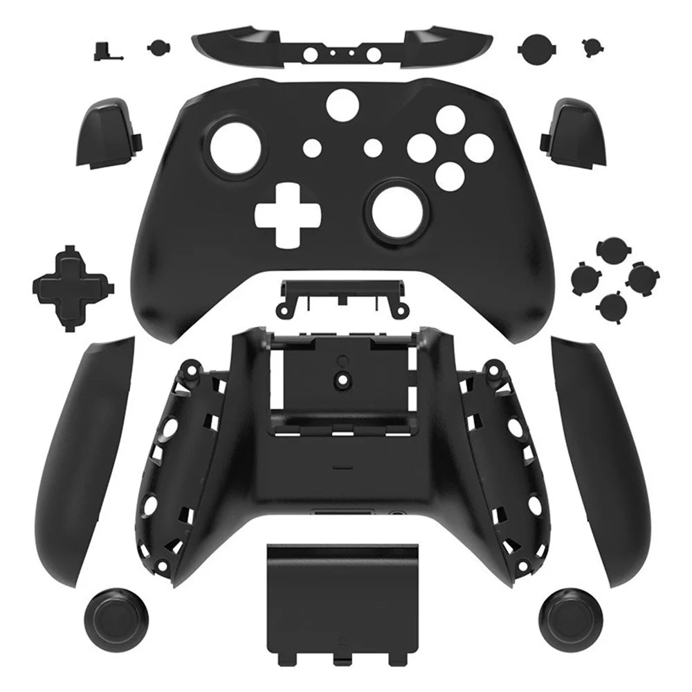 DATA FROG For Xbox Series Slim / Series S Plastic Protection Case Wireless Game Controller Cover (Solid Color) - Black - 1