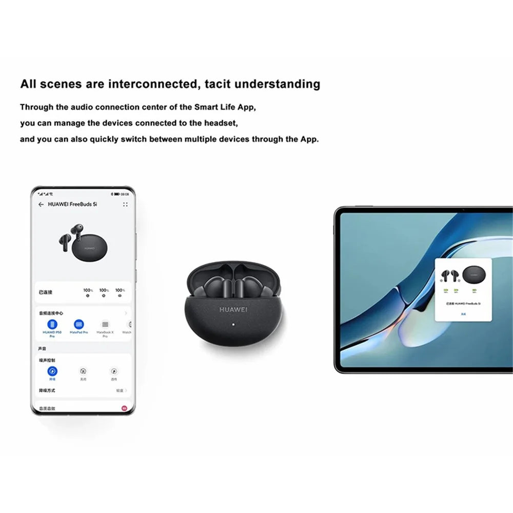 HUAWEI Freebuds 5i TWS Bluetooth-compatible Wireless In-Ear Earphone Noise Canceling Music Gaming Headset (Chinese Version) - Black - 3