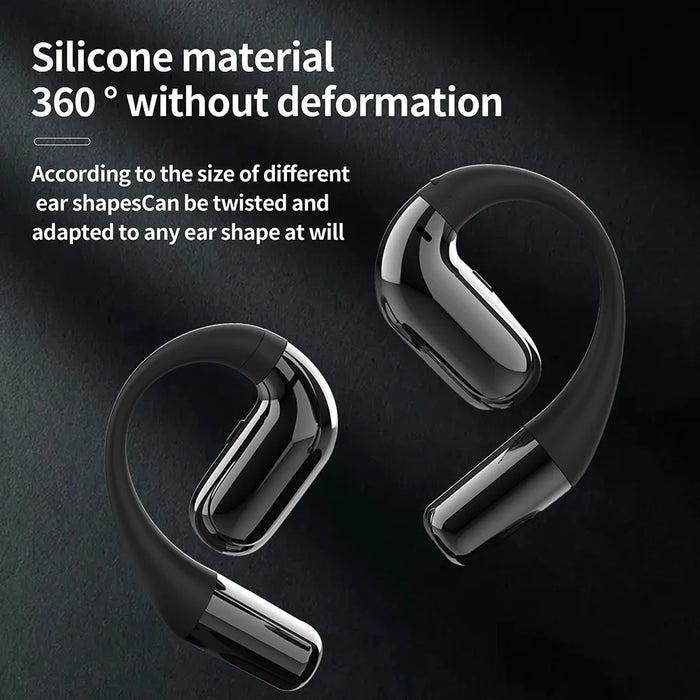 F15 OWS Open Ear Bluetooth-compatible Headphones Noise Reduction Wireless Sports Earphones - Black - 4