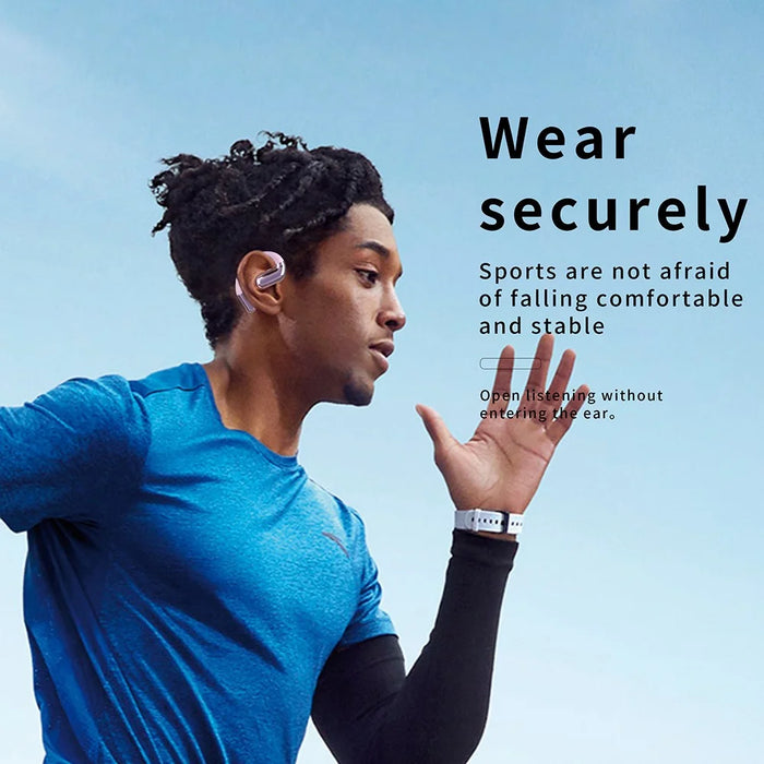 F15 OWS Open Ear Bluetooth-compatible Headphones Noise Reduction Wireless Sports Earphones - Black - 6