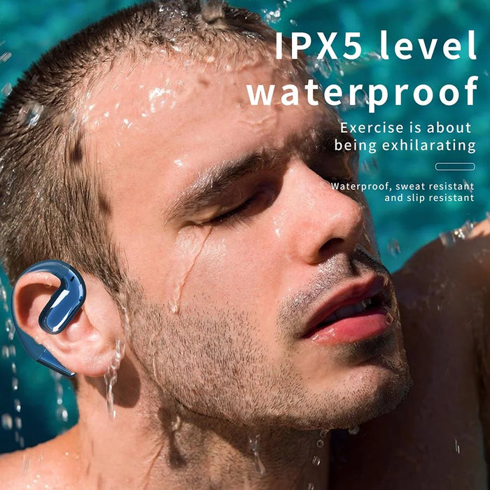 F15 OWS Open Ear Bluetooth-compatible Headphones Noise Reduction Wireless Sports Earphones - Black - 7