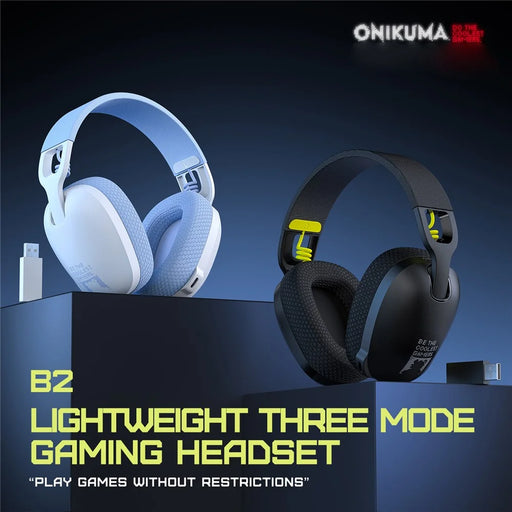 ONIKUMA B2 2.4G Wireless / Bluetooth-compatible / Wired Over-Ear Headphone Stereo Bluetooth-compatible Gaming Music Headset - Black - 2