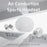 F16 Ear Clip Bluetooth-compatible Air Conduction Earphone Wireless Sports Stereo Music Headset - White - 5