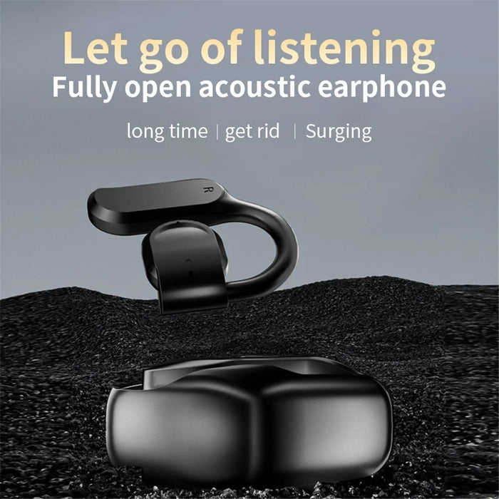 GT05 Bone Conduction Wireless Headphone Sports Earphone Ear Hook Bluetooth-compatible Headset - White - 3