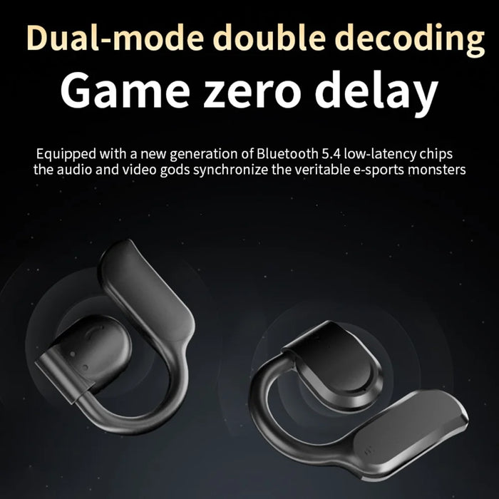 GT05 Bone Conduction Wireless Headphone Sports Earphone Ear Hook Bluetooth-compatible Headset - White - 4