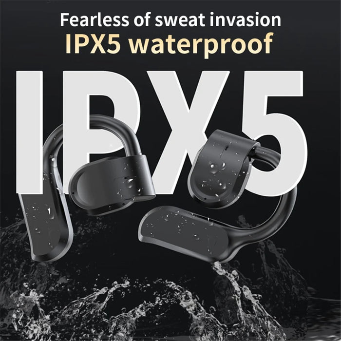 GT05 Bone Conduction Wireless Headphone Sports Earphone Ear Hook Bluetooth-compatible Headset - White - 5