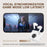 ONIKUMA T18 TWS Bluetooth-compatible Earphone Noise Cancelling Low Latency Gaming Music Headset - White - 6
