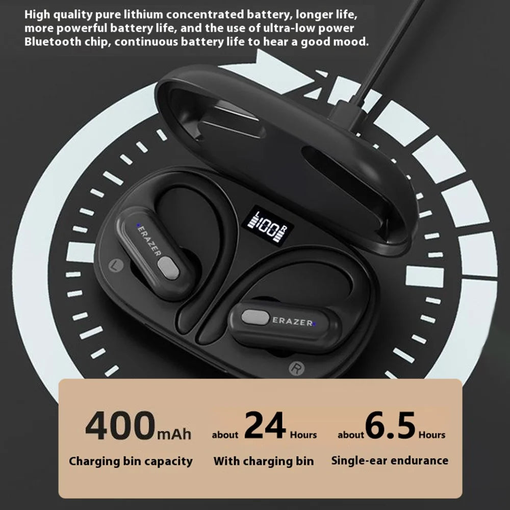 LENOVO Erazer XT60Pro TWS Bluetooth-compatible Music Game Earphone Ear Hook In-Ear Sports Headset - Black - 4