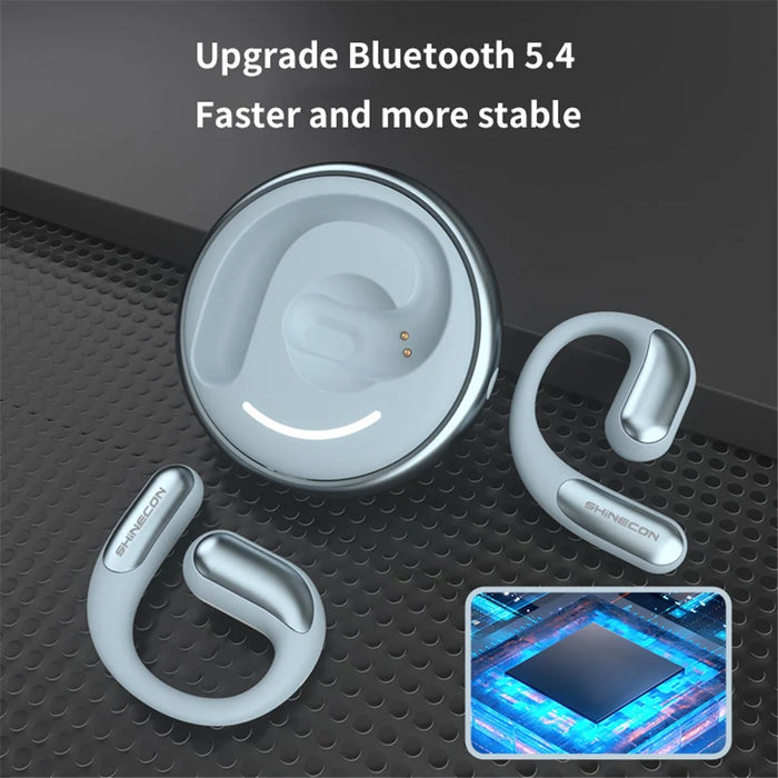SHINECON X7 PRO Open Ear Headphones Dual Channel Noise Reduction Bluetooth-compatible Earphones - Pink - 3