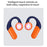 SHINECON QH-003 OWS Non-In-Ear Bluetooth-compatible 5.3 Music Earphone Ear Hook ENC Noise Reduction Headset - Fluorescent Green - 6