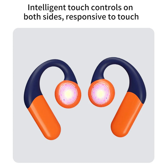 SHINECON QH-003 OWS Non-In-Ear Bluetooth-compatible 5.3 Music Earphone Ear Hook ENC Noise Reduction Headset - Fluorescent Green - 6