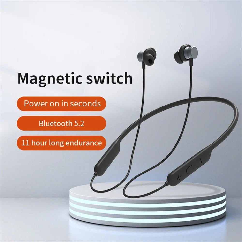 Q21 HiFi Sound Bluetooth-compatible Earphones Magnetic Neckband Headphones Support HD Calls - 2
