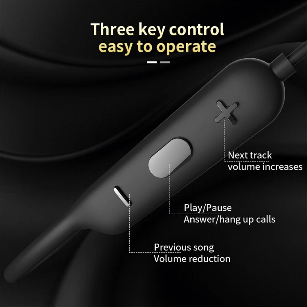 Q21 HiFi Sound Bluetooth-compatible Earphones Magnetic Neckband Headphones Support HD Calls - 7