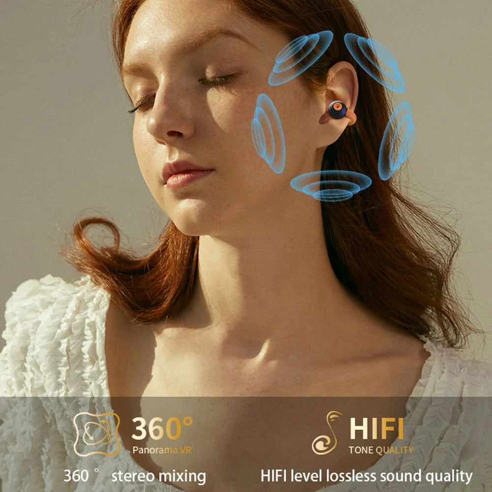 QH51 Ear Clip Bluetooth-compatible Earphone Wireless Sports Running Stereo Music Headset - Black - 6