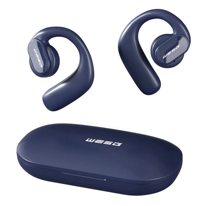 WG-09 ENC Noise Reduction Bluetooth-compatible Headset Ear Hook Wireless Headphone Waterproof Earphone - Blue - 2