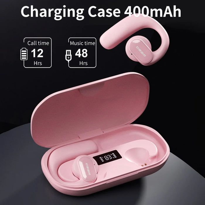 WG-09 ENC Noise Reduction Bluetooth-compatible Headset Ear Hook Wireless Headphone Waterproof Earphone - Blue - 4