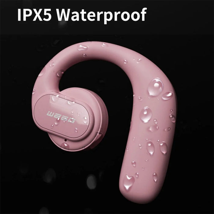 WG-09 ENC Noise Reduction Bluetooth-compatible Headset Ear Hook Wireless Headphone Waterproof Earphone - Blue - 5