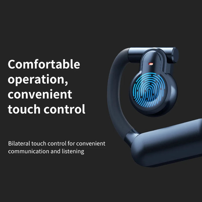 QH-009 OWS Ear Hook Bluetooth-compatible Headset Bone Conduction Wireless Headphone Waterproof Earphone - Purple - 4