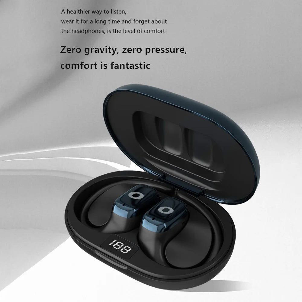 SHINECON QH-004 HiFi Sound Bluetooth-compatible 5.1 Earphones Noise Reduction OWS Open Ear Sports Headphones - Blue - 4