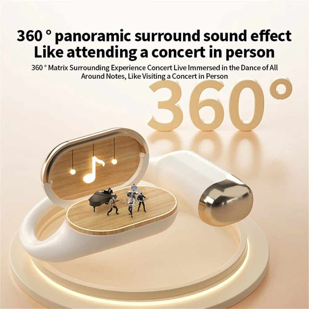 T19 OWS Ear Hook Bluetooth-compatible Headset Wireless Headphone Waterproof Earphone - Skin Color - 5